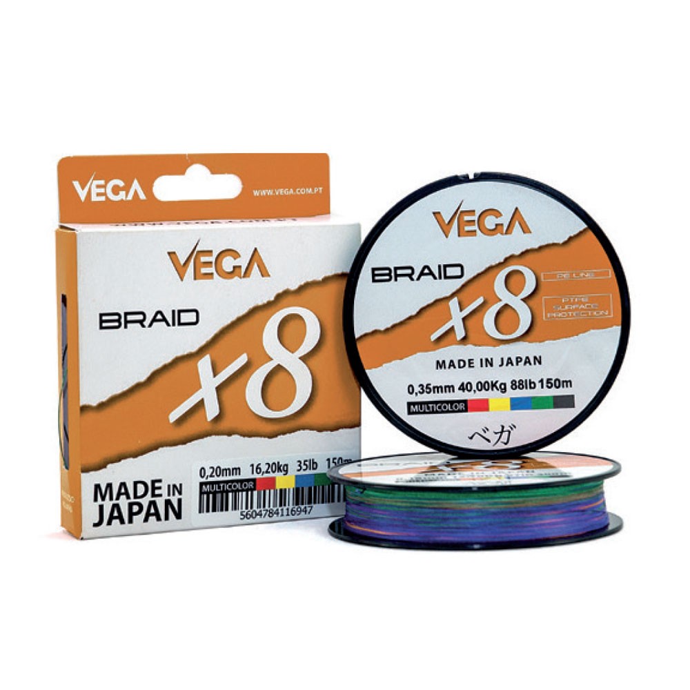 Νήμα 150 μέτρα BRAID X8 MULTICOLOR - V.BRAID X8 MULTI | Fishing-online.gr