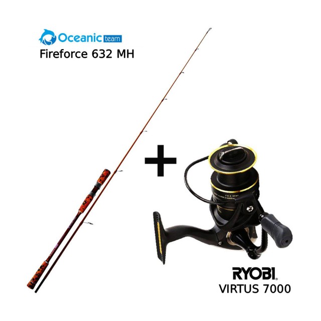 Combo boat OCEANIC FIREFORCE 632MH + RYOBI VIRTUS 7000 main image
