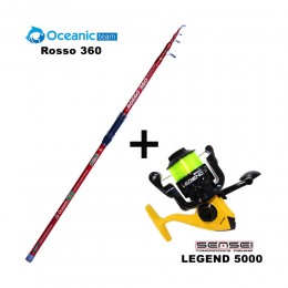 Καλάμι OCEANIC ROSSO 360 + Μηχανισμός SENSEI  LEGEND 50 + Πετονιά image