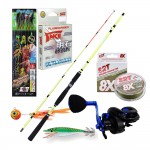 Καλάμι EGI MASTER FG + Μηχανισμός ENYO DC3 + Νήμα + Πετονιά fluorocarbon + Πλάνος + Τσαπαρί + Καλαμαριέρα image - 0