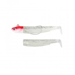 FIIISH BLACK MINNOW N.2 COMBO 20g WHITE GLITTER-RED HEAD BM1308 image