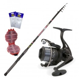 Καλάμι OXYGEN 2.70mt + Μηχανισμός VIGOR SILK 50 + Πετονιά + Αρματωσιές + Κουτί αποθήκευσης image