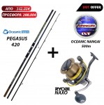 Καλάμι OCEANIC PEGASUS 420 + Μηχανισμός RYOBI NAXO + Πετονιά NANGAI 500m image - 0