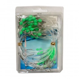 Μπαλαδοκαθετή RLINEA 10 αγκιστριών με φωσφορούχες χάντρες και στριφτάρι image