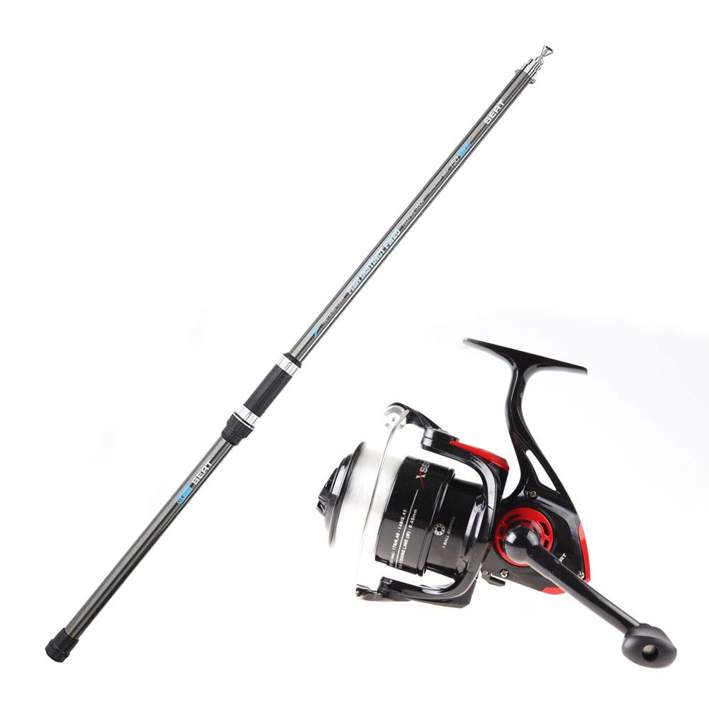 Καλάμι FISH INSTINCT 3.50m 80-150g + Μηχανισμός AKA EFI 501FD + Πετονιά image