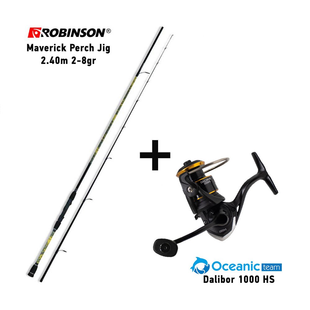 Combo LRF Καλάμι ROBINSON MAVERICK 240 2-8gr + Μηχανισμός OCEANIC DALIBOR 1000HS image