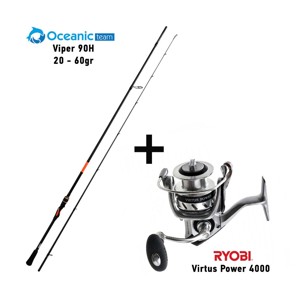 Καλάμι OCEANIC VIPER 90H 2.70m 20-60gr + RYOBI VIRTUS POWER 4000 image