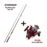 Καλάμι ROBINSON BIG MAMA 270 + Μηχανισμός RYOBI VIRTUS 6000 Red image - 0