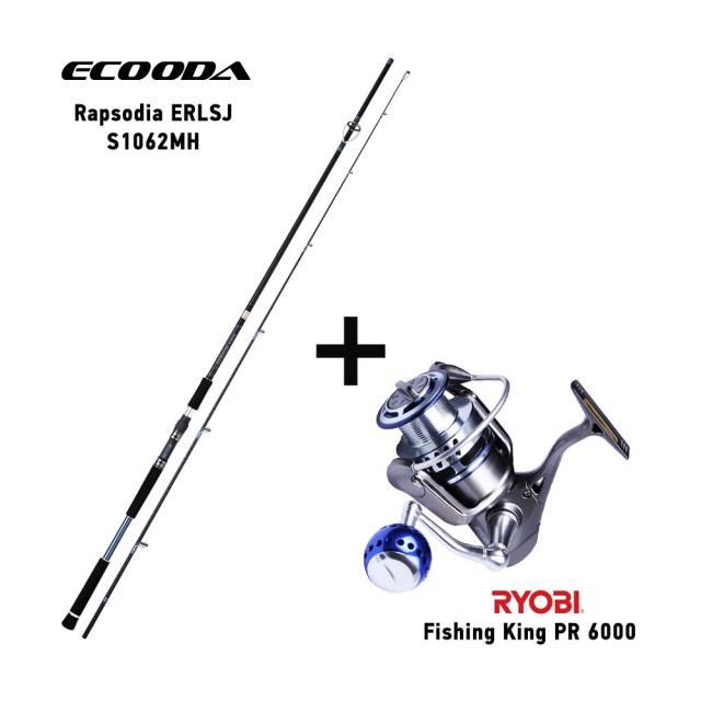 Καλάμι ECOODA RAPSODIA S1062MH + Μηχανισμός RYOBI FISHING KING PR 6000 main image