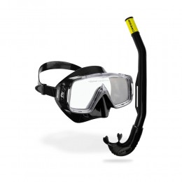 Σετ CRESSI Μάσκα SIRENA + Αναπνευστήρας ISLAND 2.0 Black/Black image