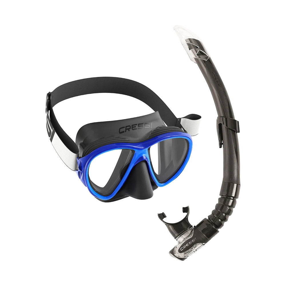 Σετ CRESSI Μάσκα FIJI και Αναπνευστήρας GAMMA Black/Blue image