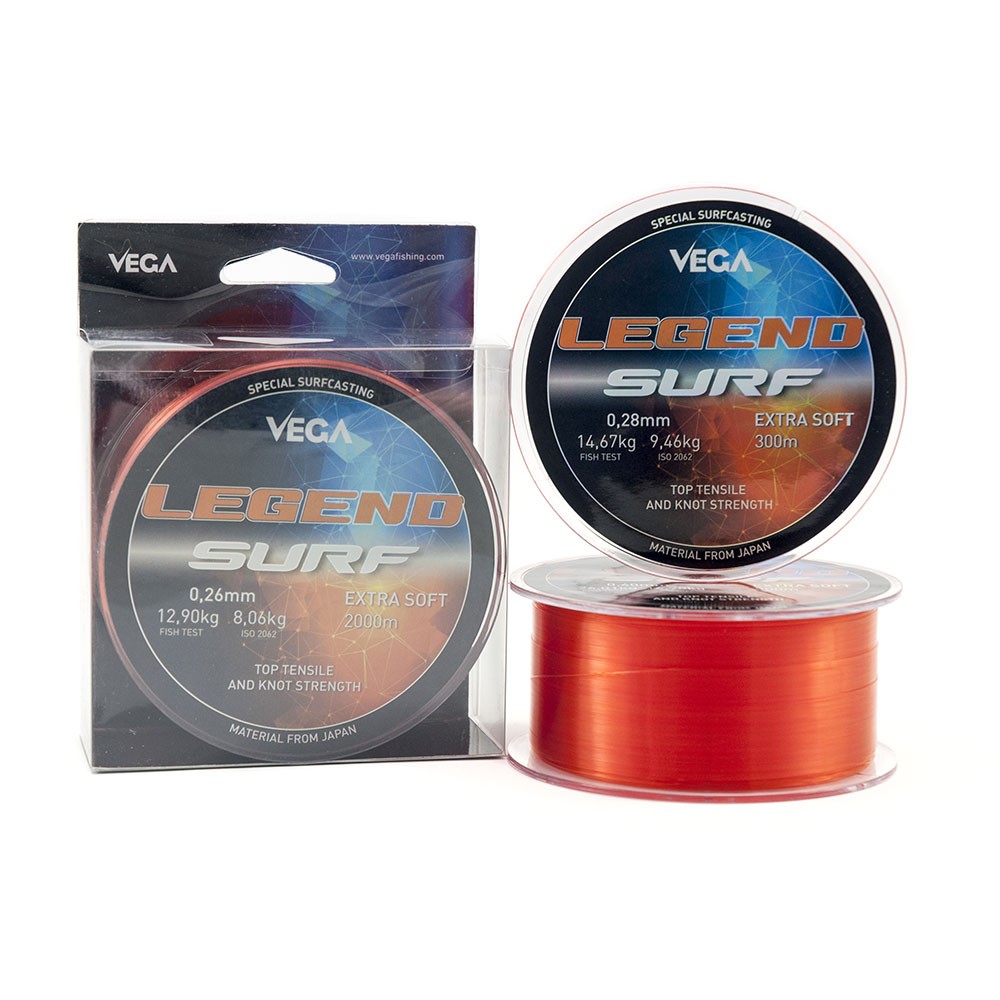 Πετονιά VEGA LEGEND SURF 2000m 0.16mm-0.26mm image
