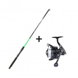 Καλάμι SERT FISH INSTINCT ENERGY Telespin 2.70m 40-80g + Μηχανισμός MEKA EFI 4000FD + Πετονιά image