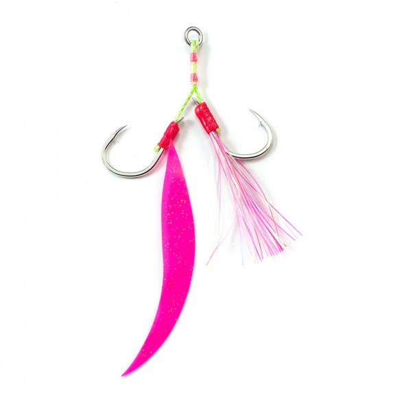 SLOW JIG SHORT TWIN Assist Hook VEGA Pink SIL 2τμχ main image