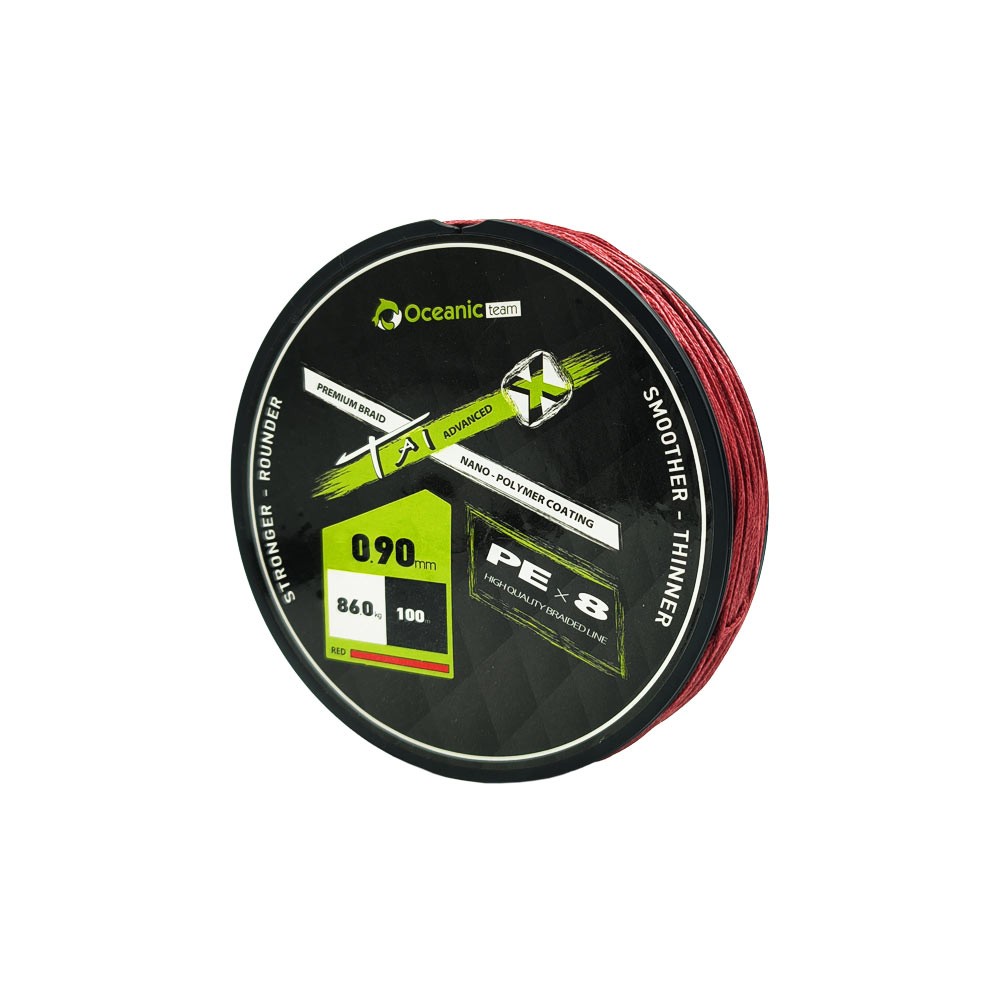 Νήμα OCEANIC TAI ADVANCED Χ PEX8 100m Dark Red image