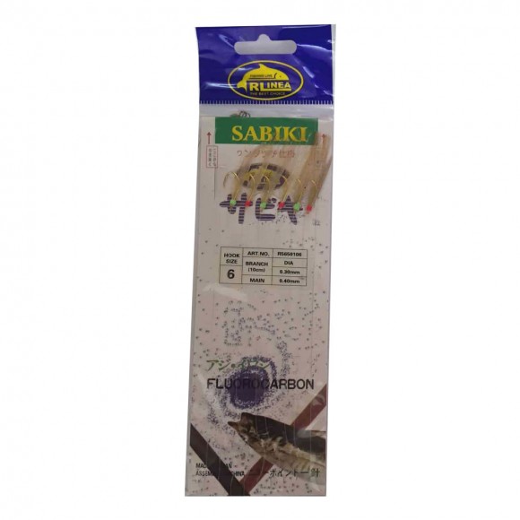 Τσαπαρί αόρατο 6 χρυσά αγκίστρια Ν 2-10 της RLINEA main image