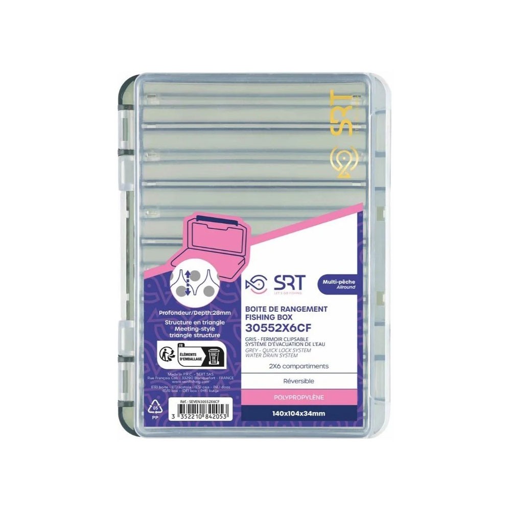 Κασετίνα Διπλής Όψης SRT-30552X6CF 140Χ104Χ34mm image