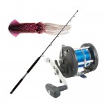 Καλάμι CARBO TROLL 8-16lbs + Μηχανισμός JD TROLLING EVOLUTION 300 + Πετονιά + Καλαμάρι Συρτής image - 0