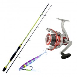 Combo Spinning: Καλάμι Shizuka SH1400 1.80m & Μηχανισμός Vigor Boost 30 FD + Πετονιά + Πλάνος image