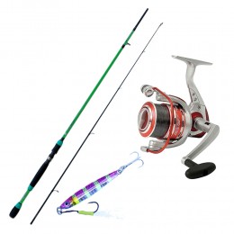 Combo Spinning: Καλάμι Shizuka SH1400 2.10m & Μηχανισμός Vigor Boost 30 FD + Πετονιά + Πλάνος image