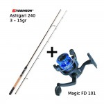 Combo LRF: Καλάμι ROBINSON ASHIGARI 240 3-15gr + Μηχανισμός ROBINSON MAGIC FD 101 image - 0