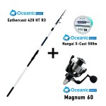 Σετ Surf Casting Oceanic EatherCast 420 HT R3 + Oceanic Magnum Advanced 60 + Nangai X- CAST 500m image - 0